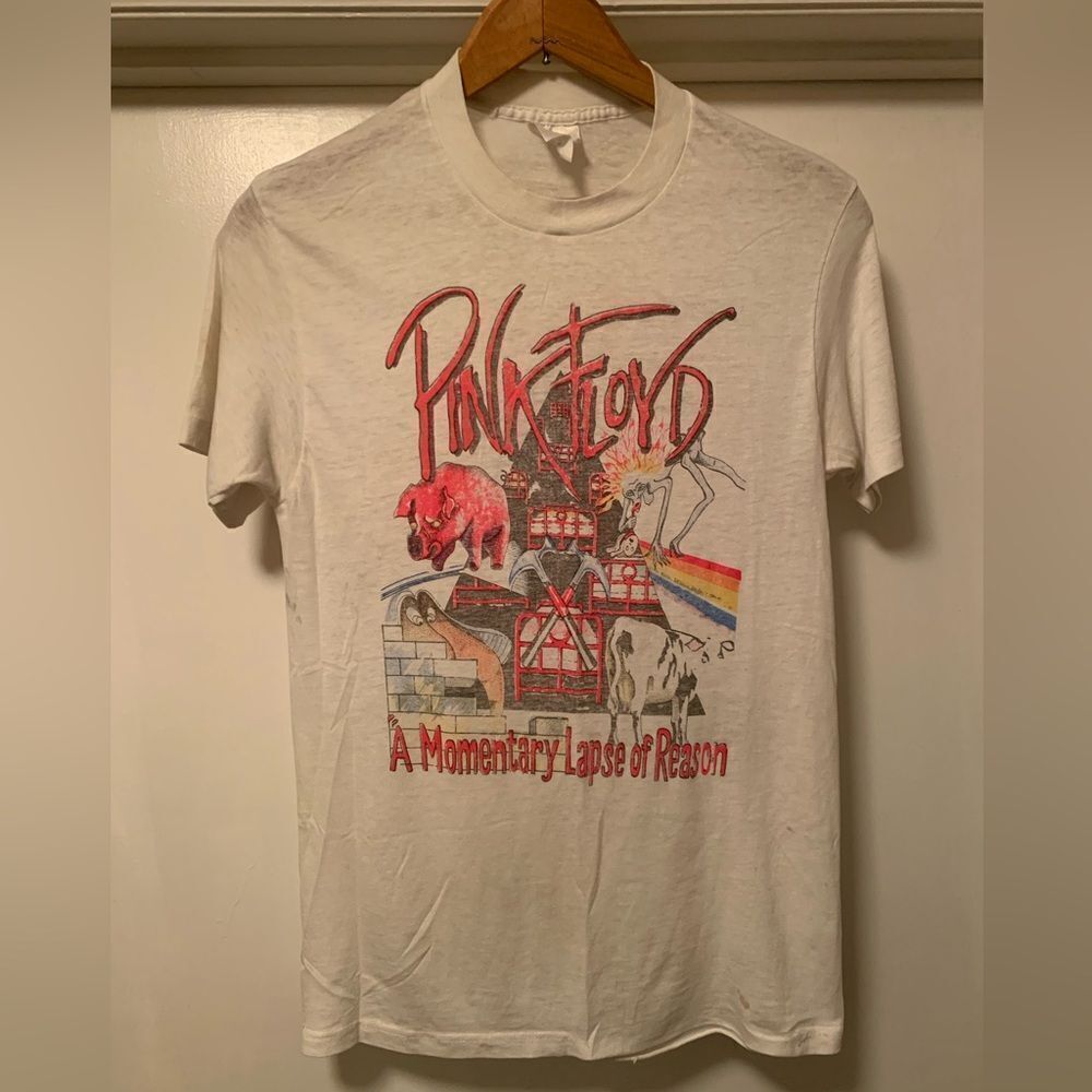 1988 Pink Floyd A Momentary Lapse of Reason Tour Shirt Vintage 80s Band Tee 1987
